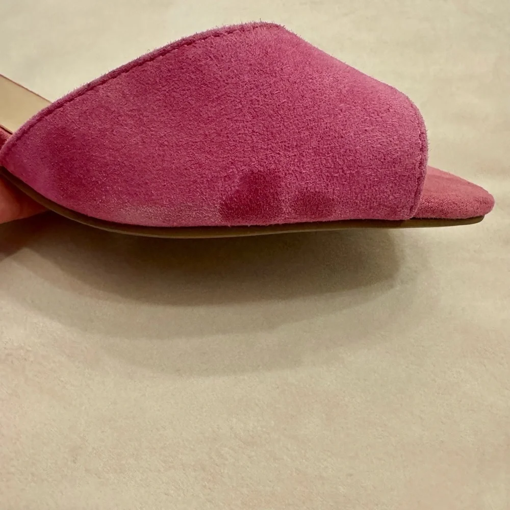 New! Seychelles Hazel Fuchsia and Red Suede Leather Ankle Strap Heels, sz 8 - Picture 7 of 14